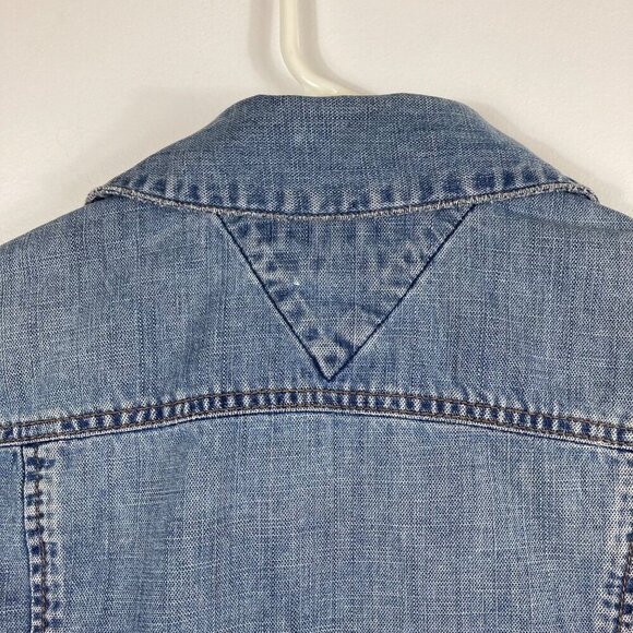 Womens Tommy Hilfiger Floral Detail‎ Jean Jacket XS - Picture 5 of 9